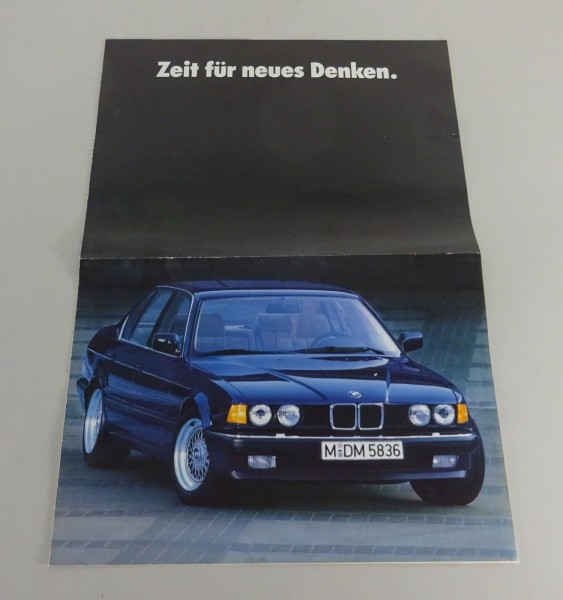 Prospekt / Broschüre BMW 7er E32 Stand ca. 1987