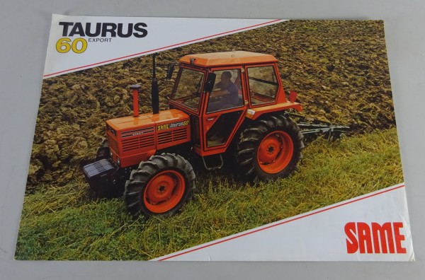 Prospektblatt / Datenblatt Same Taurus 60 Export Schlepper Stand 06/1980