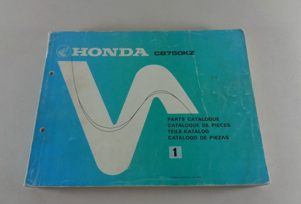 Teilekatalog / Parts Catalog Honda CB 750 K / CB750K von 1978