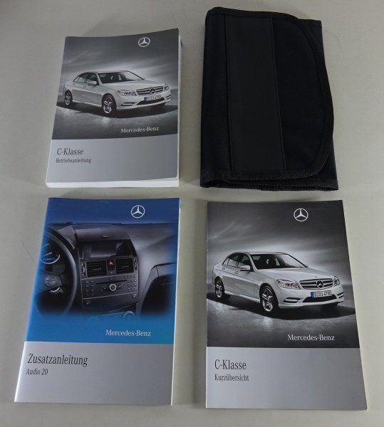 Bordmappe + Betriebsanleitung Mercedes C-Klasse W204 C180 - C 350 Stand 01/2010