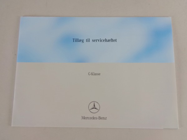 Scheckheft Erweiterung Mercedes Benz G-Modell W463 von 05/2004 Dänisch