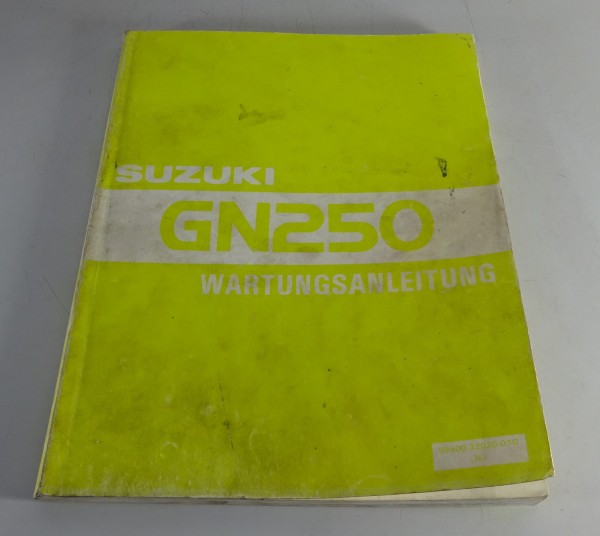 Werkstatthandbuch / Wartungsanleitung Suzuki GN 250 Softchopper Stand 09/1982