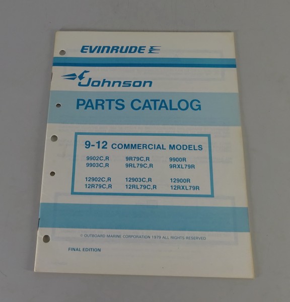 Teilekatalog OMC Johnson 9 / 12 PS Models Stand 1979