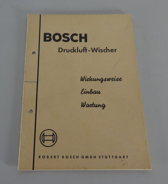 Handbuch Bosch Druckluft-Wischer Stand 08/1955