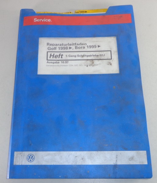 Werkstatthandbuch VW Golf III/3 / Vento 5 Gang Schaltgetriebe 02J Stand 10/1997