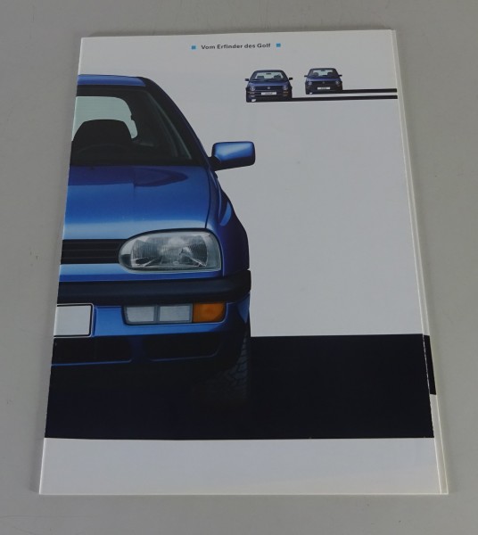Prospekt / Broschüre VW Golf 3 / III & VR6 2,8L / 174 PS Stand 09/1991