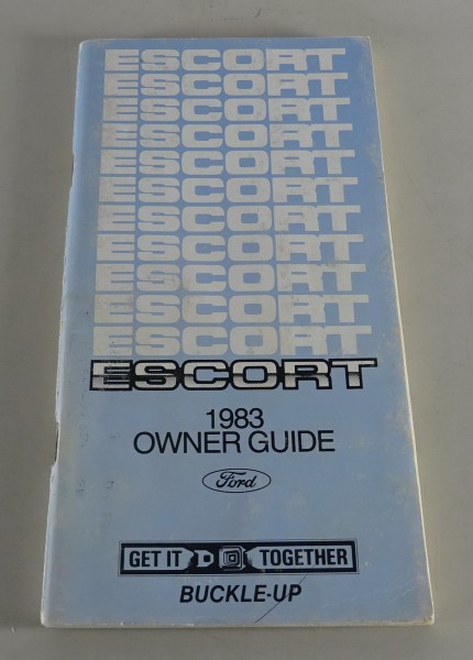 Owner´s Manual / Handbook Ford Escort USA Stand 1983