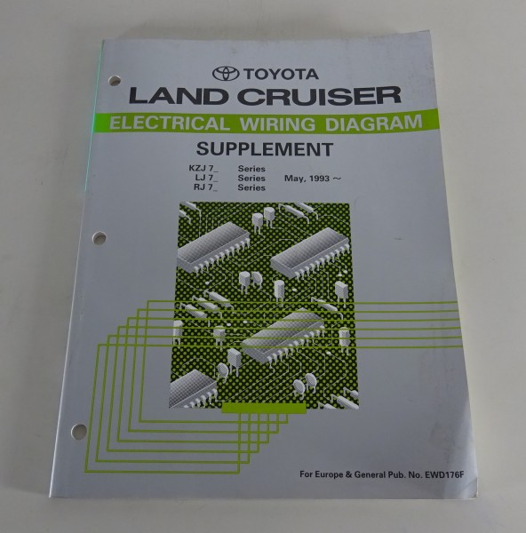 Werkstatthandbuch Workshop Manual Electric Elektrik Toyota Land Cruiser 05/1993