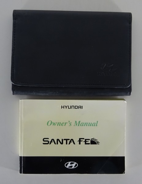 Owner's Manual / handbook + Wallet Hyundai Santa Fe from 2004