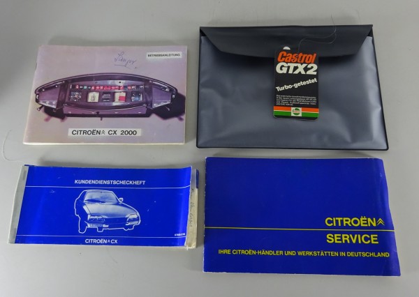 Bordmappe + Betriebsanleitung / Handbuch Citroen CX 2000 Stand 1975