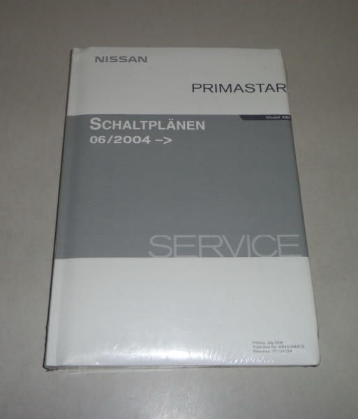 Werkstatthandbuch Elektrik / Elek.Schaltpläne Nissan X83 Primastar Stand 06/2004