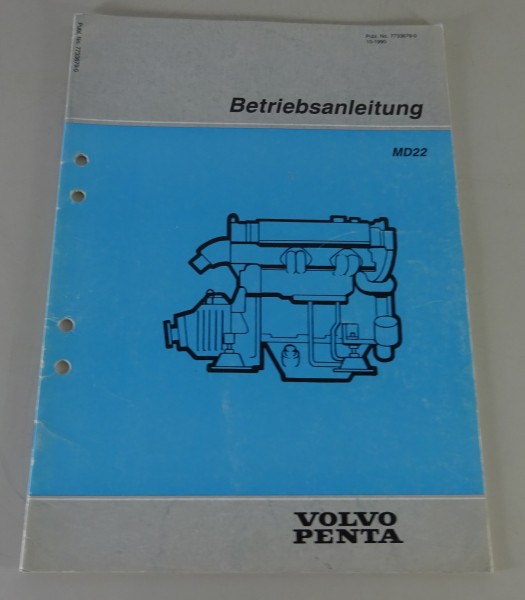 Betriebsanleitung Volvo Penta Bootsmotor MD22 Stand 10/1990