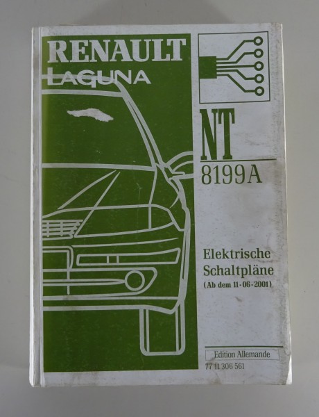 Werkstatthandbuch Elektrik / Elektrische Schaltpläne Renault Laguna 06/2001