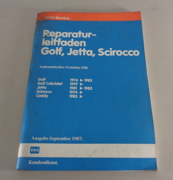 Werkstatthandbuch VW Golf I / Cabrio Scirocco Jetta Autom. Getriebe 010 ab 1974