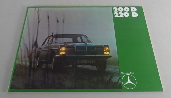 Prospekt / Broschüre Mercedes-Benz W115 /8 Diesel 200 / 220D Stand 12/1969