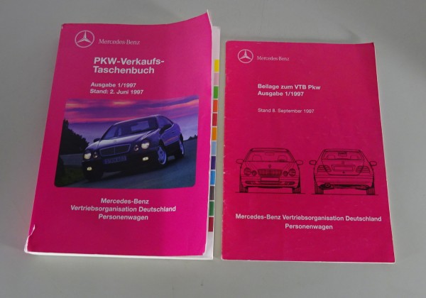 Verkaufstaschenbuch Mercedes-Benz A- / C- / E- / M- / V- / S-Klasse etc. 06/1997