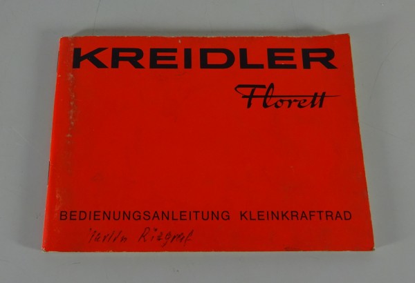 Betriebsanleitung / Handbuch Kreidler Florett Stand 03/1977