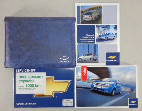 Bordmappe + Betriebsanleitung / Handbuch Chevrolet Kalos von 2006