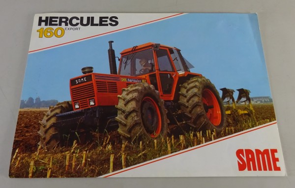 Prospektblatt / Datenblatt Same Hercules 160 Export Schlepper Stand 06/1980