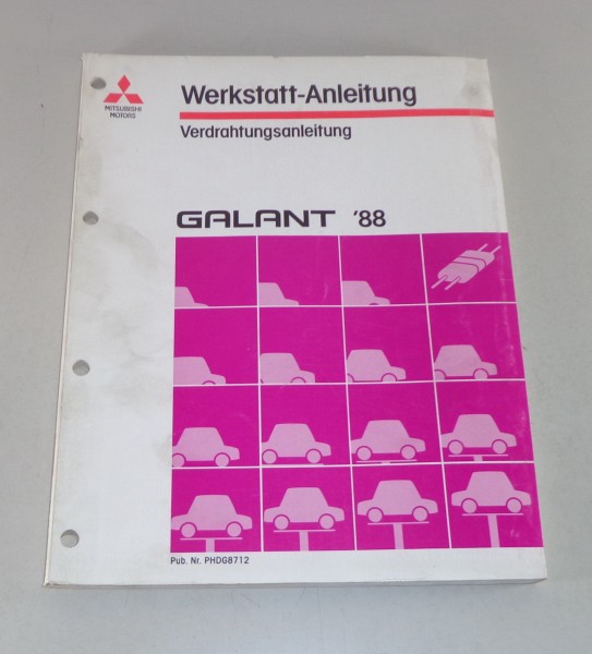 Werkstatthandbuch Mitsubishi Galant E 30 Elektrik Schaltpläne ab Baujahr 1988