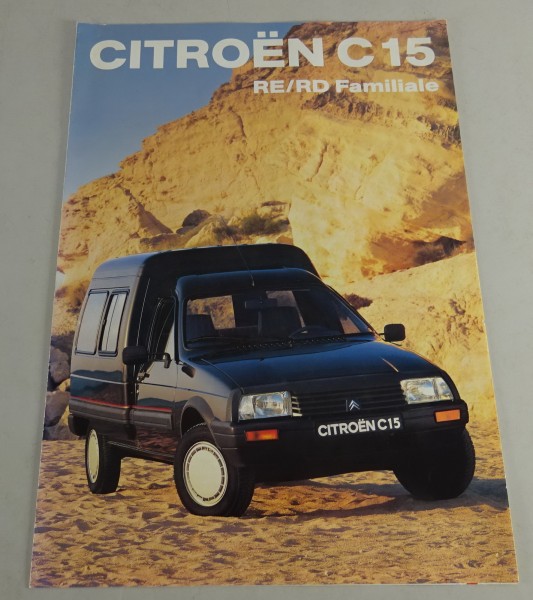 Prospekt / Broschüre Citroën C 15 RE/RD Familiale