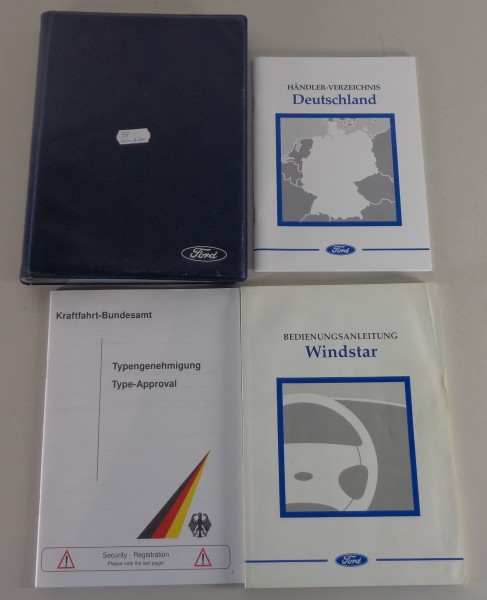 Bordmappe + Betriebsanleitung Ford Windstar von 03/1998