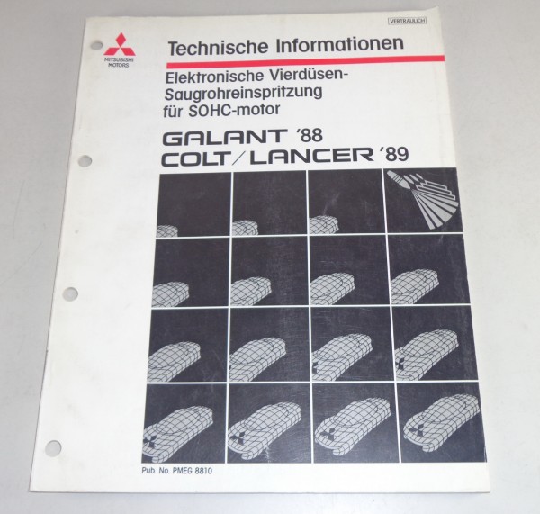 Werkstatthandbuch Techn. Information Mitsubishi Colt C50 Galant E10 Einspritzung