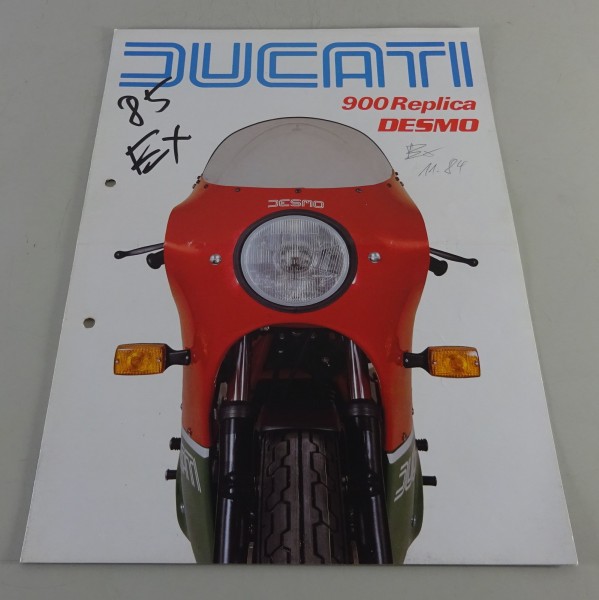 Prospekt / Broschüre Ducati 900 Replica Desmo Motorrad