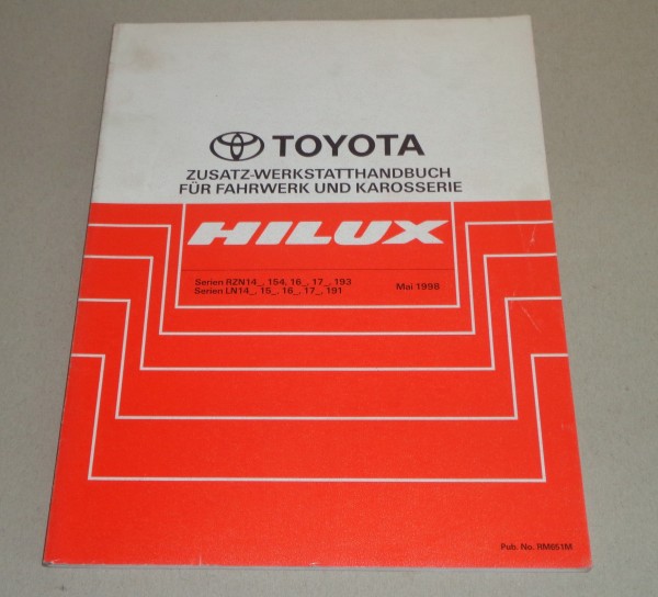 Werkstatthandbuch Toyota Hilux Karosserie Fahrwerk RZN / LN Stand 05/1998