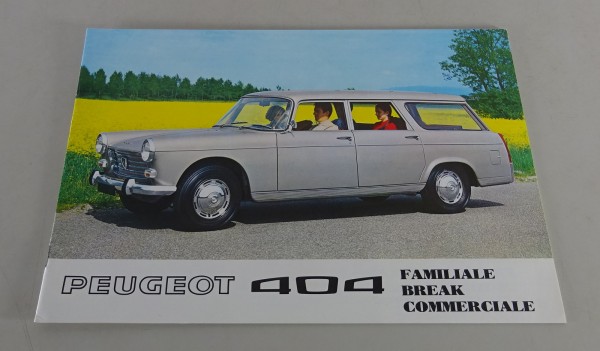 Prospekt / Broschüre Peugeot 404 Familiale Grand Luxe Stand 1970