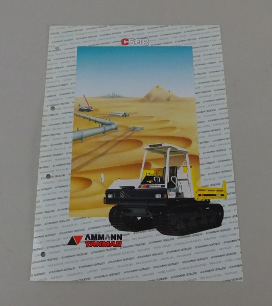 Prospektblatt / Broschüre Yanmar Transporter / Dumper C50R Stand 09/1993