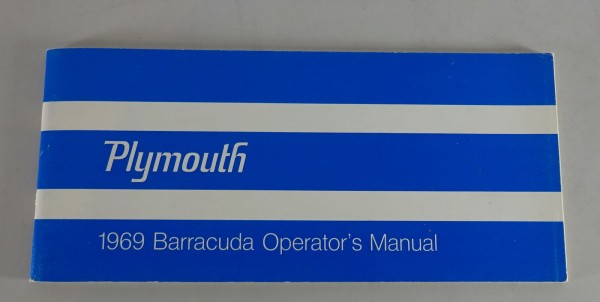 Betriebsanleitung / Handbuch Plymouth Barracuda Stand 10/1969