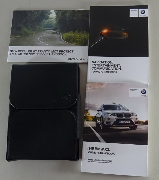 Owner's Manual + Wallet BMW 3-Series X3 F25 20i, 28i, 35i, 18d 20d from 10/2016