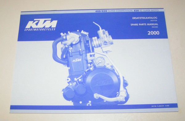 Teilekatalog Fahrgestell KTM 400/620 Super Competition/620 SC Super Moto 09/1999