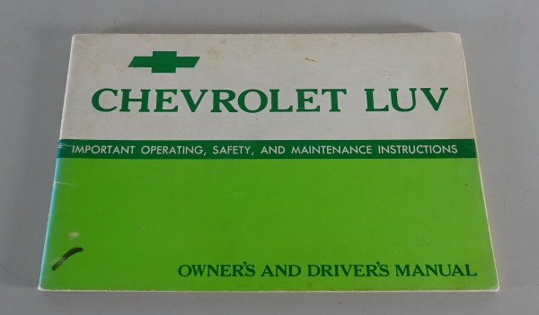 Owner´s Manual / Handbook Chevrolet LUV Pickup Stand 1972