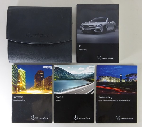 Bordmappe + Betriebsanleitung Mercedes Benz R231 SL 400 / 500 + AMG Stand 2016