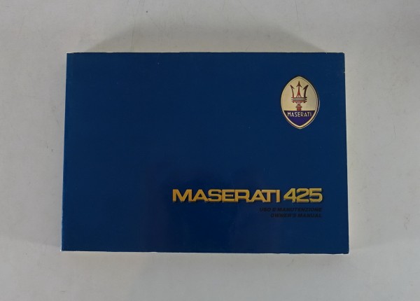 Betriebsanleitung / Handbuch Maserati 425 Stand 11/1985