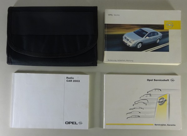 Bordmappe + Betriebsanleitung Opel Vectra C Stand 08/2002