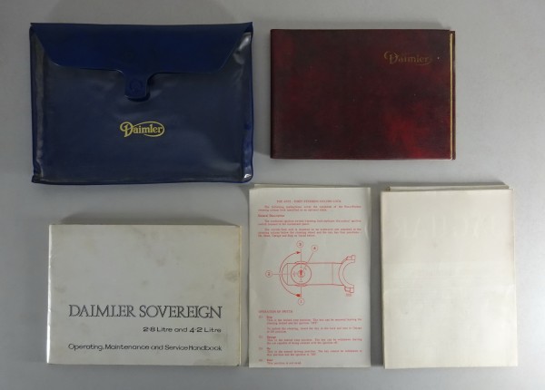 Wallet + Owner´s Manual Daimler Sovereign 2.8 / 4.2 Series I from 1972
