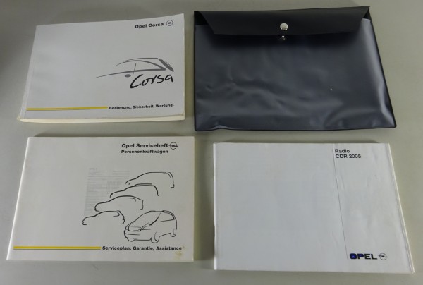 Bordmappe + Betriebsanleitung / Handbuch Opel Corsa C von 03/2002