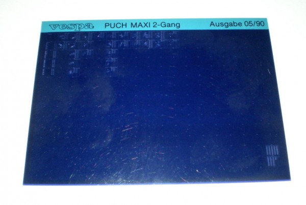 Microfich Ersatzteilkatalog Vespa Puch Maxi 2 - Gang Stand 01/1991