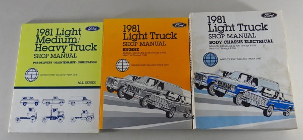 Werkstatthandbuch Ford Bronco, Econoline Van + F Serie Pick Up Modelljahr 1981