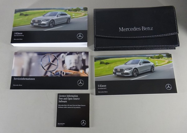 Bordmappe mit Betriebsanleitung Mercedes S-Klasse W223 S 500, 580 Stand 02/2021