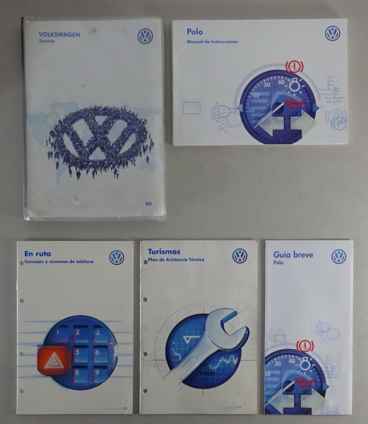 Bordmappe + Betriebsanleitung Volkswagen VW Polo 6N von 05/1997 Spanisch
