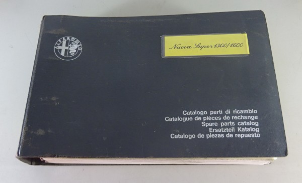 Teilekatalog / Spare parts catalog Alfa Romeo Nuova Super 1300 / 1600 Stand 1974