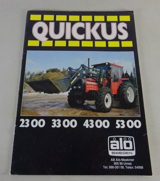 Prospekt / Broschüre Quickus Frontlader 23 00 / 33 00 / 43 00 / 53 00 Stand 1983