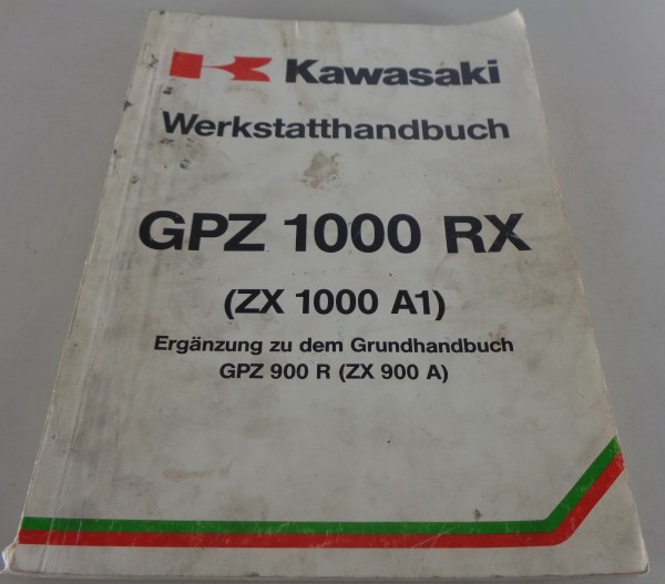 Werkstatthandbuch Nachtrag Kawasaki GPZ 1000 RX Ninja (ZX 1000 A1) von 10/1985