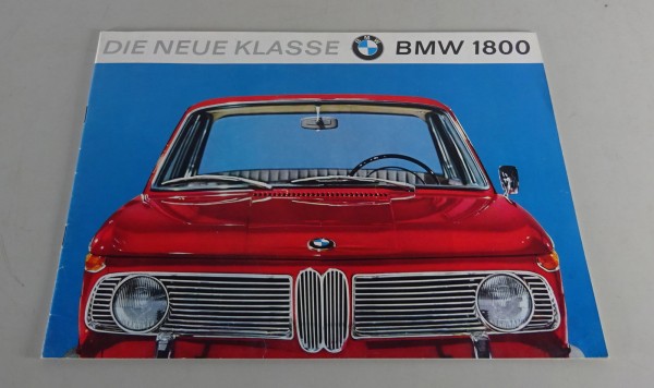 Prospekt / Broschüre BMW 1800 Neue Klasse Stand 06/1964