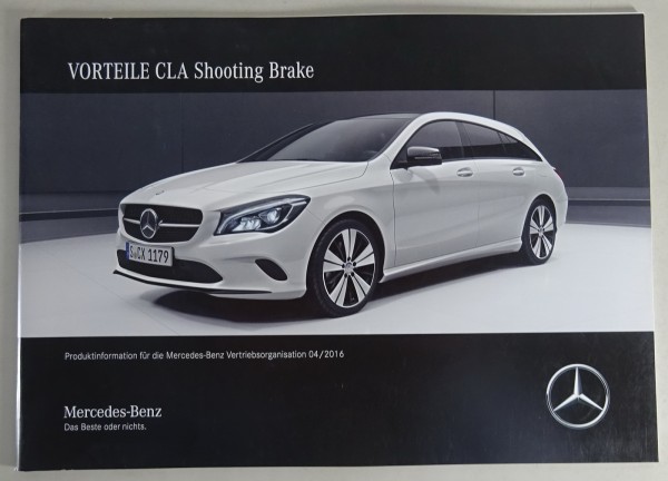 Vorteile Mercedes-Benz CLA Shooting Brake Modellpflege Stand 04/2016
