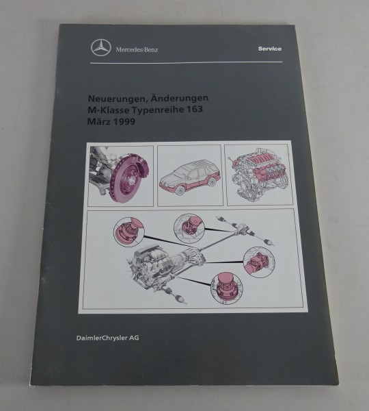 Werkstatthandbuch Mercedes Neuerungen, Änderungen M-Klasse Stand 03/1999